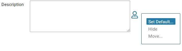 Set a Static Default Value for a Field example screen